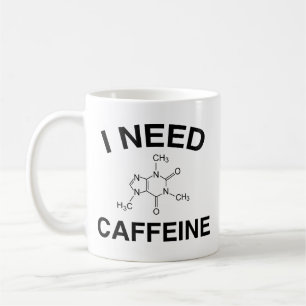 Taza De Café Necesito Cafeína Café Mug