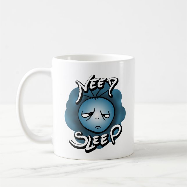 Taza De Café Necesito dormir - Estado de sueño (Izquierda)