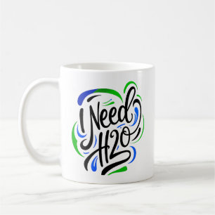 Taza De Café Necesito el guión H2O