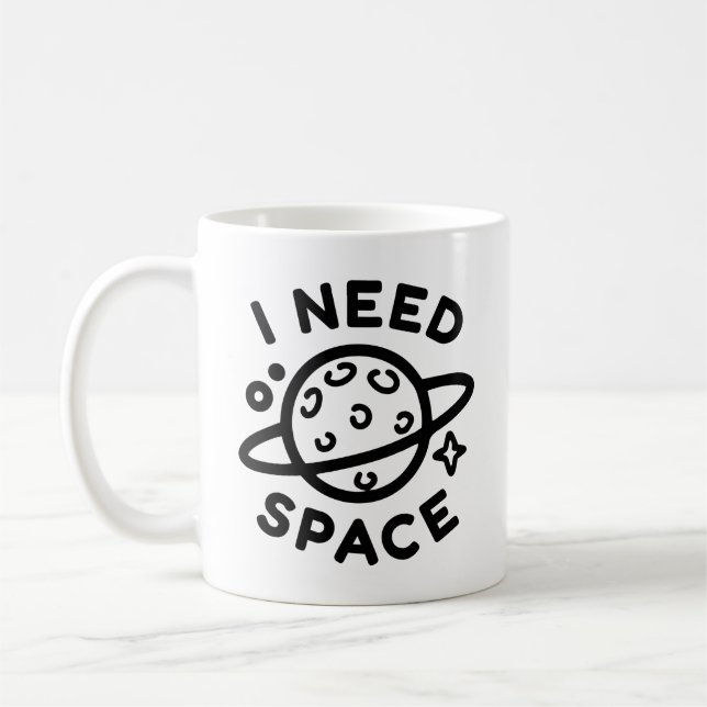 Taza De Café Necesito espacio (Izquierda)