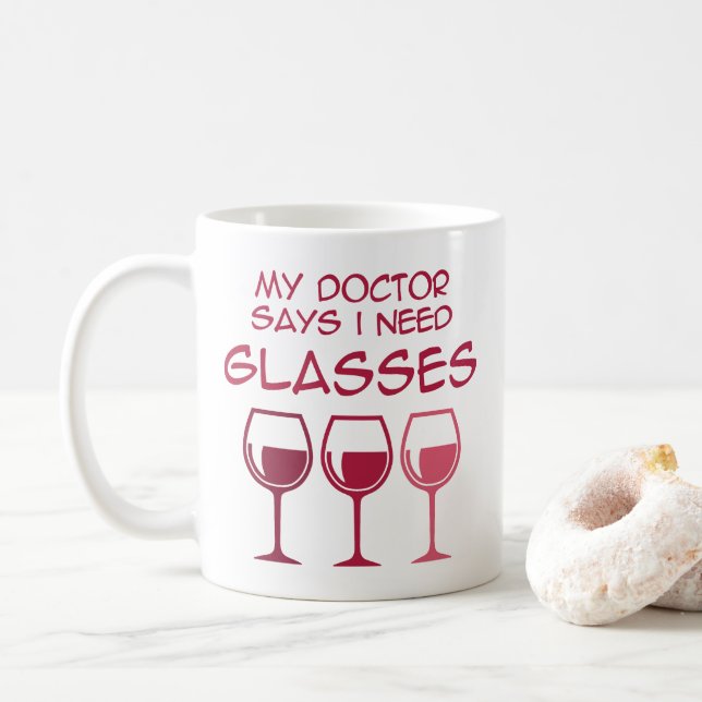 Taza De Café Necesito gafas (Con donut)