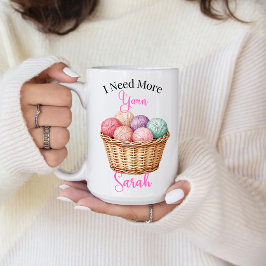 Taza de café Necesito más hilo