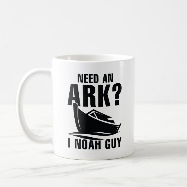 Taza De Café Necesito Un Arca Que Noah Guy (Izquierda)