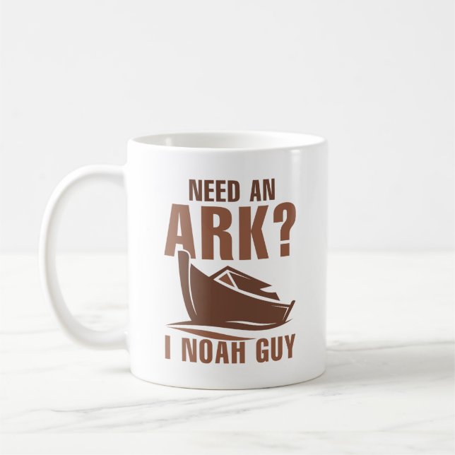 Taza De Café Necesito Un Arca Que Noah Guy (Izquierda)