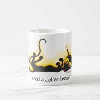 Taza De Café ¡Necesito un descanso para tomar café!