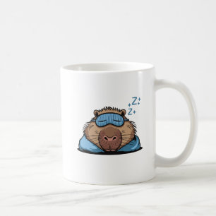 Taza De Café Necesito un napibara Cute Capybara Sleepy Capybara
