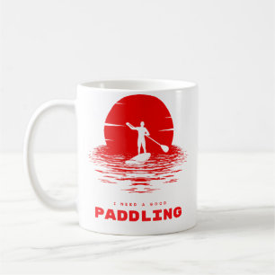 Taza De Café Necesito una buena camiseta de remo en balsa
