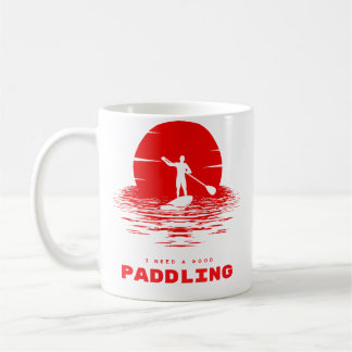 Taza De Café Necesito una buena camiseta de remo en balsa