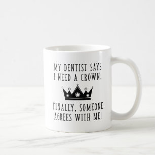 Taza De Café Necesito Una Corona