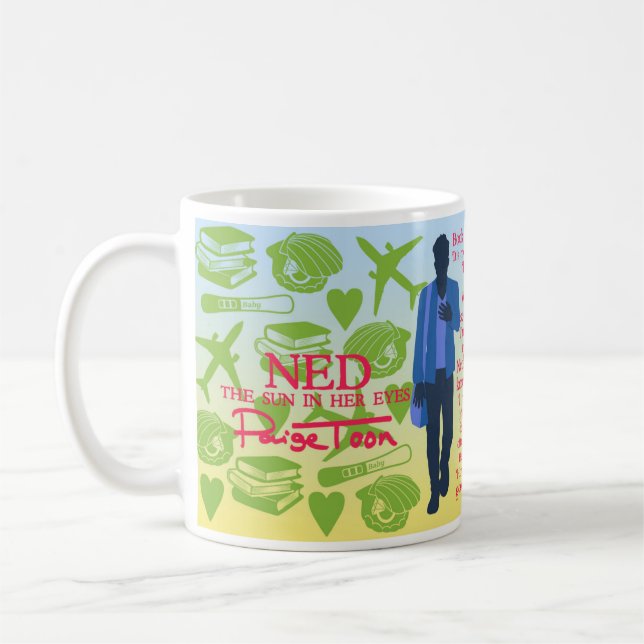 Taza De Café Ned - "El sol en sus ojos" Cita a Mug (Izquierda)