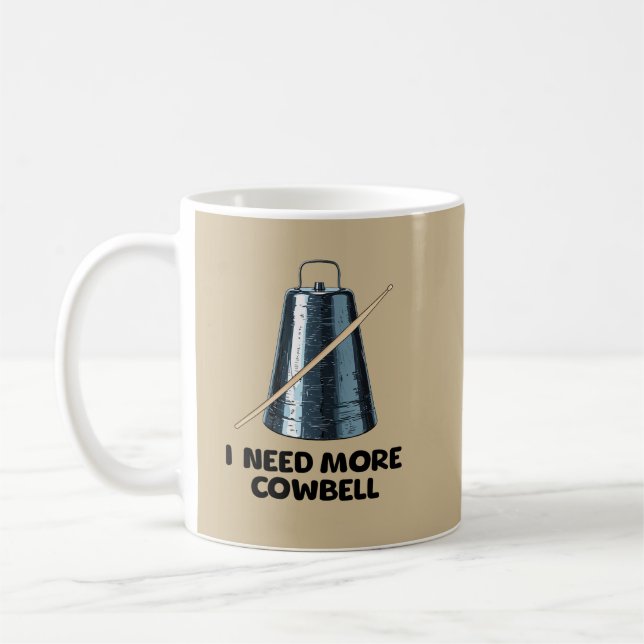 Taza De Café Need More Cowbell (Izquierda)