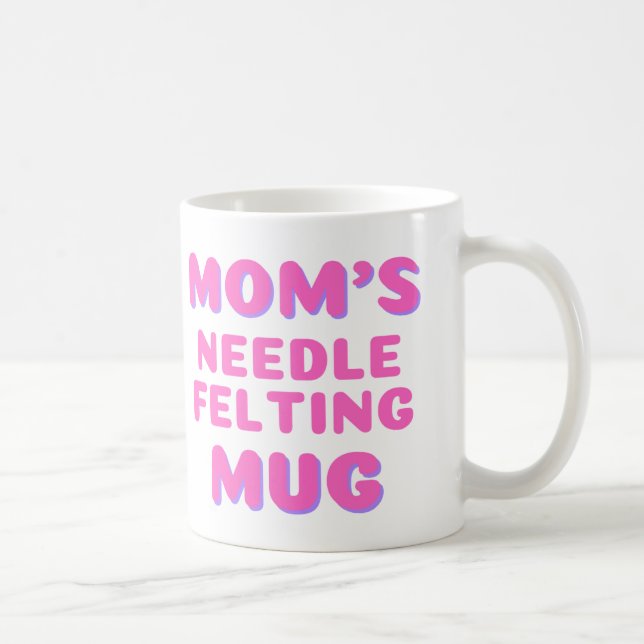 Taza De Café Needle Felting Mug para mamá (Derecha)