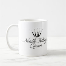 Needle felting queen mug