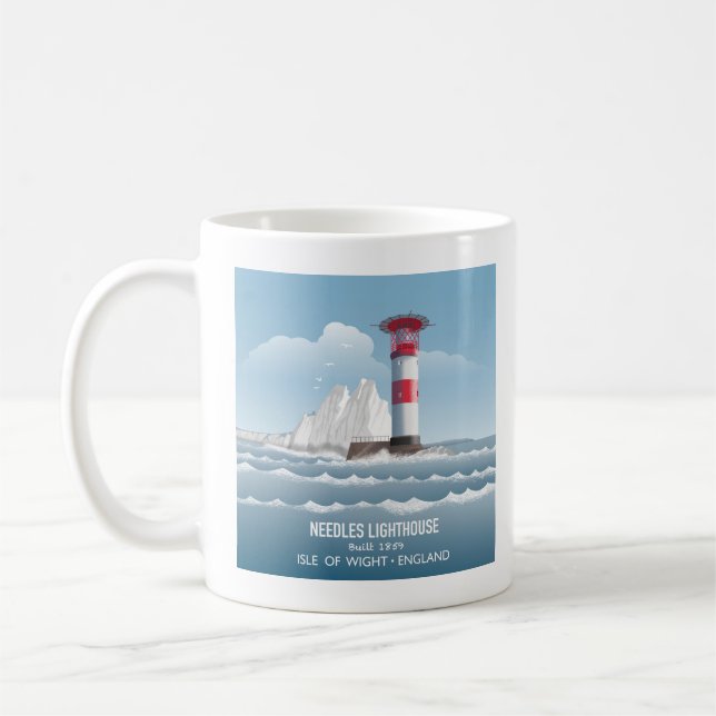 Taza De Café Needles Lighthouse (Izquierda)
