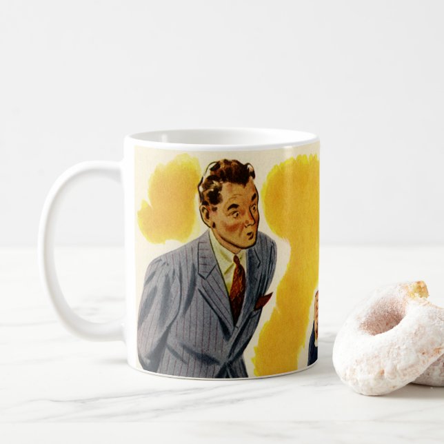 Taza De Café Negocio Antiguo, CEO Loco Ejecutivo Jefe Empleado (Con donut)