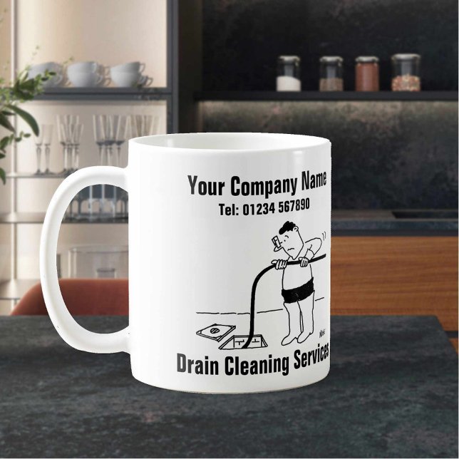 Taza De Café Negocio de limpieza de drenaje. Desbloqueando los  (Subido por el creador)