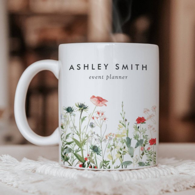 Taza De Café Negocio de pradera de flores silvestres (Subido por el creador)