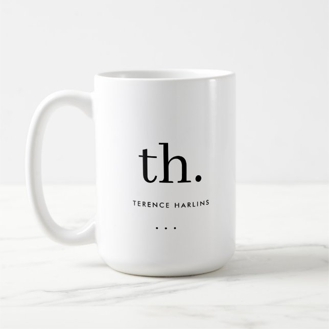 Taza De Café Negocio personalizado (Izquierda)