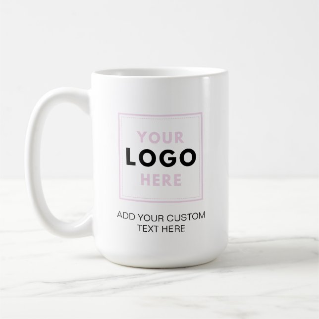 Taza De Café Negocio profesional con logotipo simple (Izquierda)