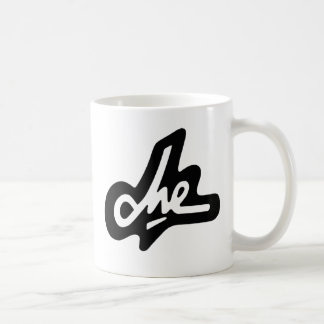Taza de café negra de la firma de Che Guevara