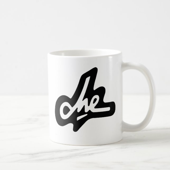 Taza de café negra de la firma de Che Guevara (Derecha)