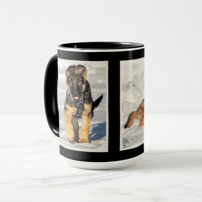 Taza de café negra Rosie Luke (Anverso izquierdo)
