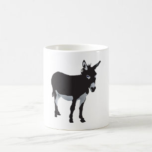 Taza De Café Negrita Donkey Silhouette Farm Animal