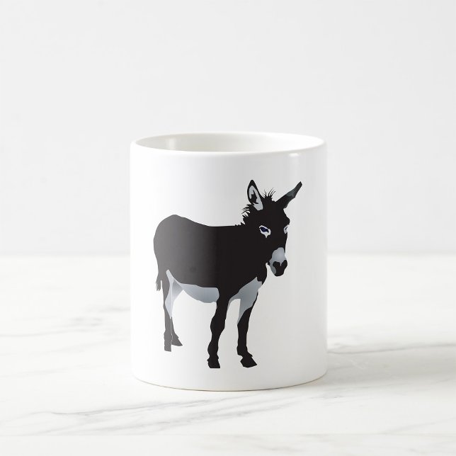 Taza De Café Negrita Donkey Silhouette Farm Animal (Subido por el creador)
