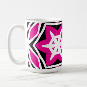 Taza De Café Negrita simple Moderno rosa negro