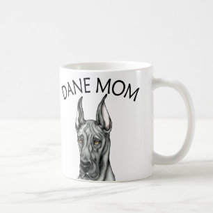 Taza De Café Negro de la mamá de great dane