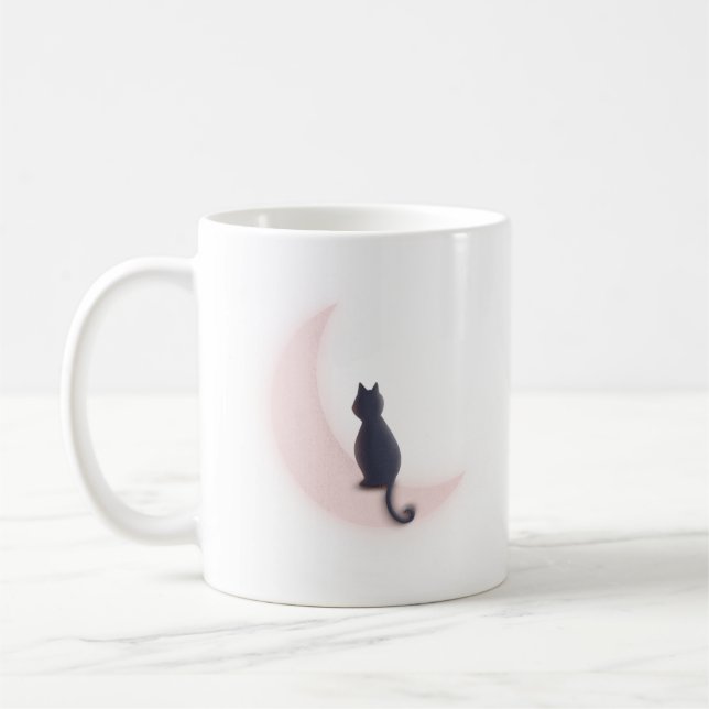 Taza De Café Negro en la luna (Izquierda)