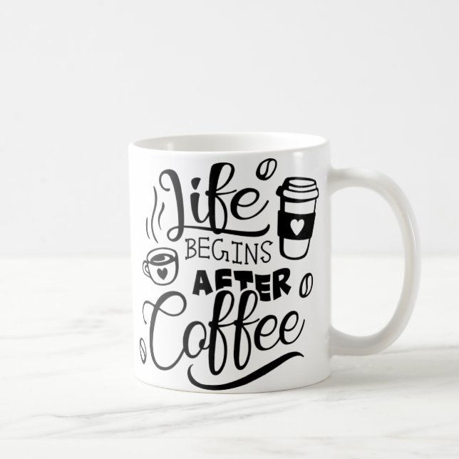 Taza De Café Negro lindo (Derecha)