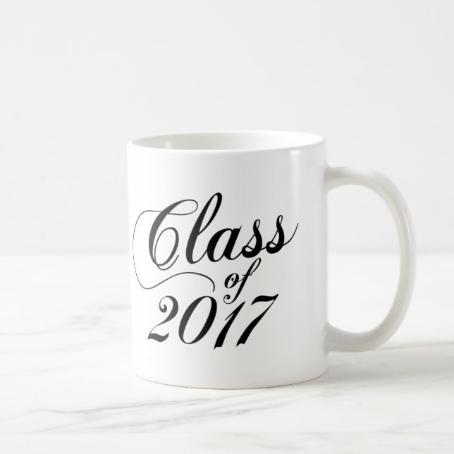 Taza De Café Negro moderno | Graduación (Derecha)