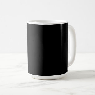 Taza De Café Negro-negro, simplemente elegante fango