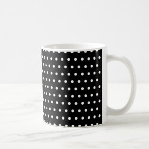 Taza De Café negro puntúa puntuado punteado polka dots tup
