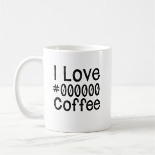 Taza de café negro que amo