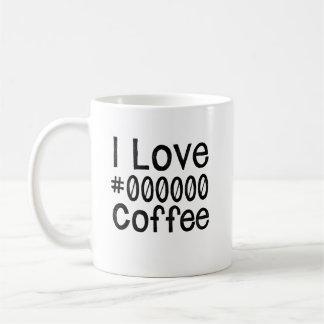 Taza de café negro que amo