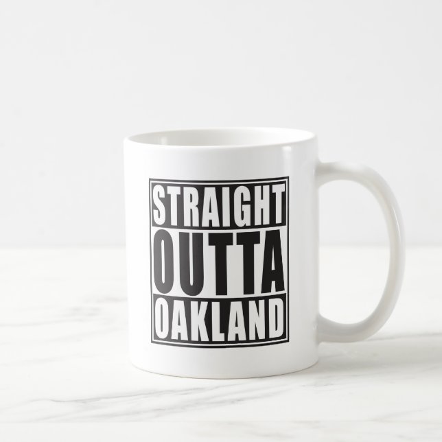 Taza De Café Negro recto de Outta Oakland (Derecha)