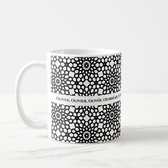 Taza De Café Negro y blanco (Izquierda)