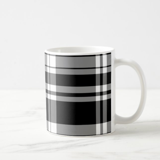 Taza De Café Negro y blanco (Derecha)