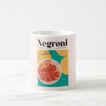Negroni Tropical Cocktail Retro