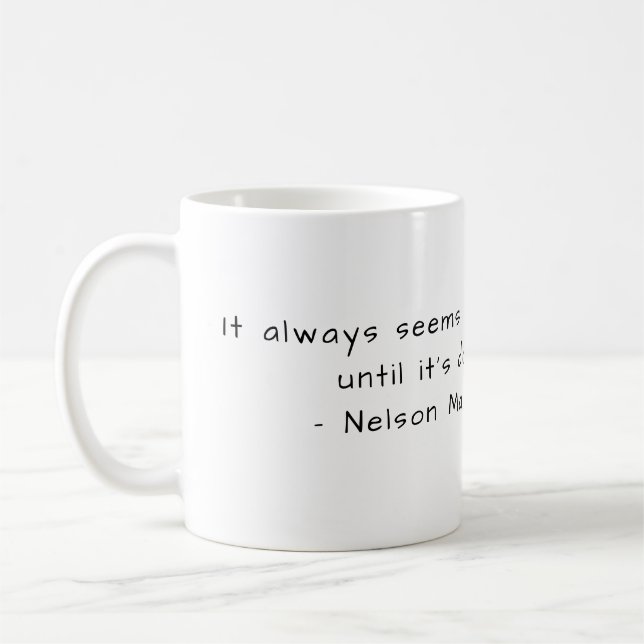 Taza De Café Nelson Mandela - Imposible (Izquierda)