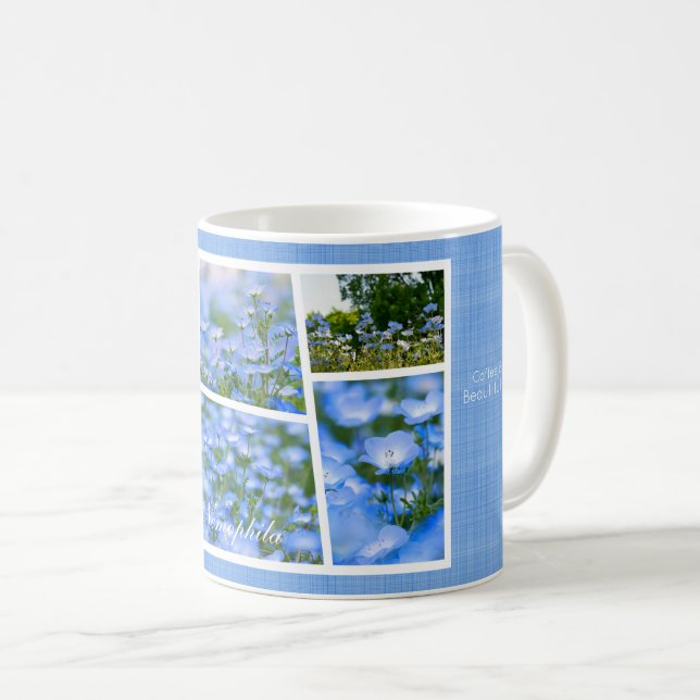 Taza De Café NEMOPHILA（Baby Blue Eyes） (Anverso derecho)