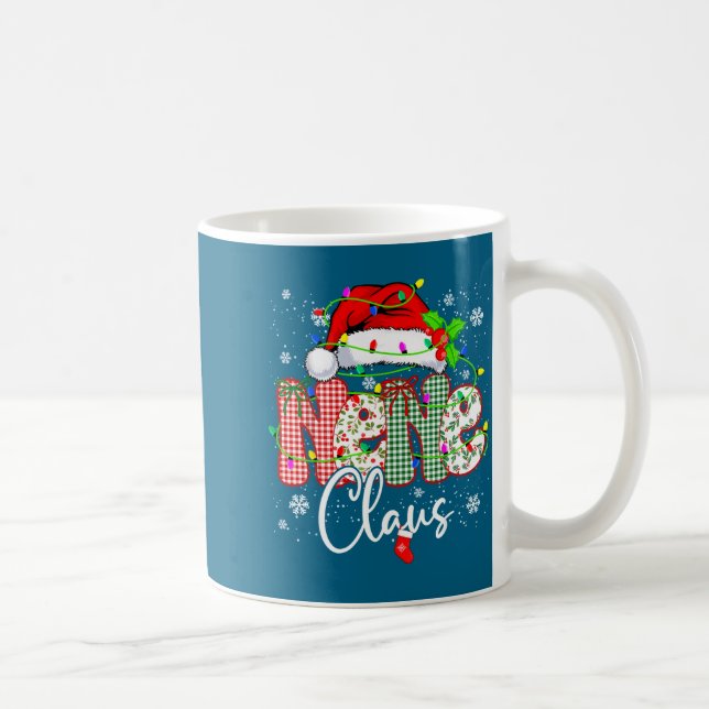 Taza De Café Nene Claus Christmas Lights Pajama Scripture Desig (Derecha)