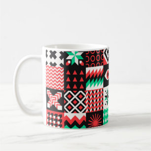 Taza De Café NEO GEO. Diseño gráfico de patrones geométricos