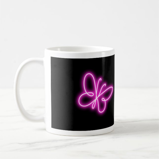 Taza De Café Neon butterfly (Izquierda)