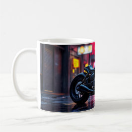Taza De Café Neon City Motorcycle