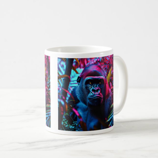 Taza De Café Neon Gorilla (Anverso derecho)