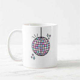 Taza De Café Neon Groovy Disco Ball