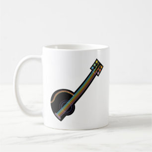 Taza De Café Neon Guitar